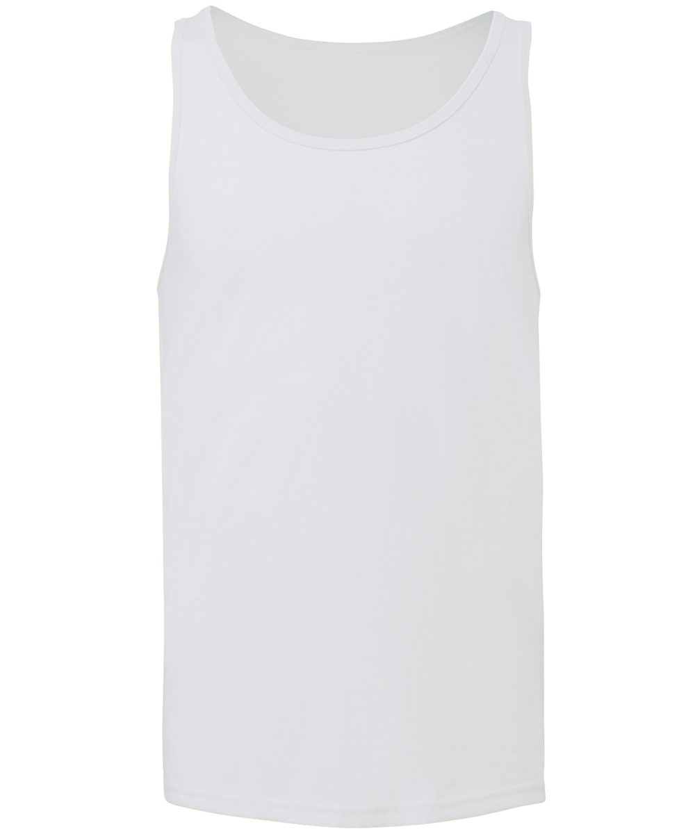 White Unisex Jersey tank top