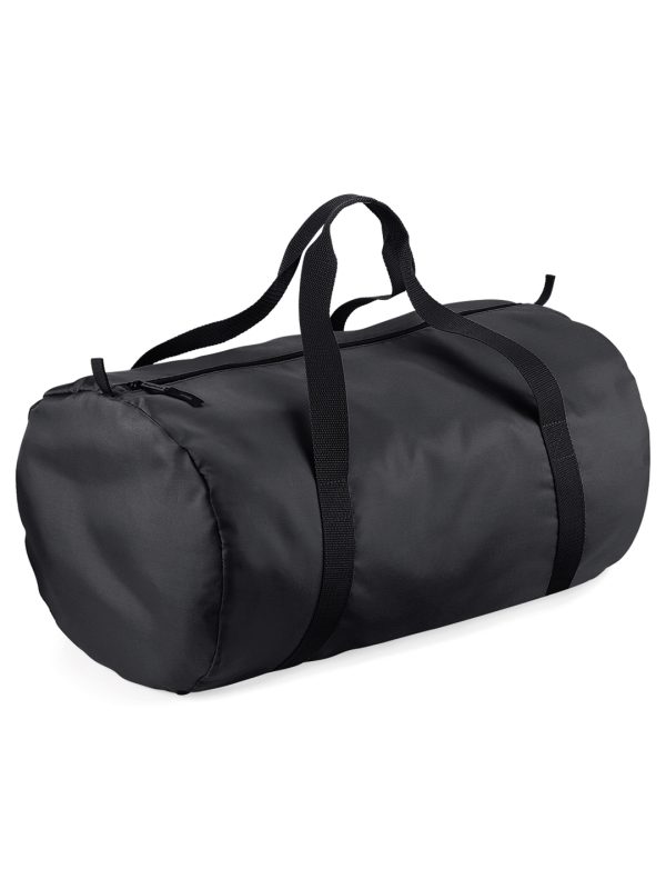 Black/Black Packaway barrel bag