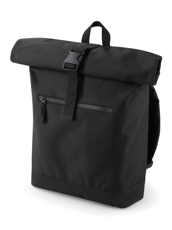 Black Roll-top backpack