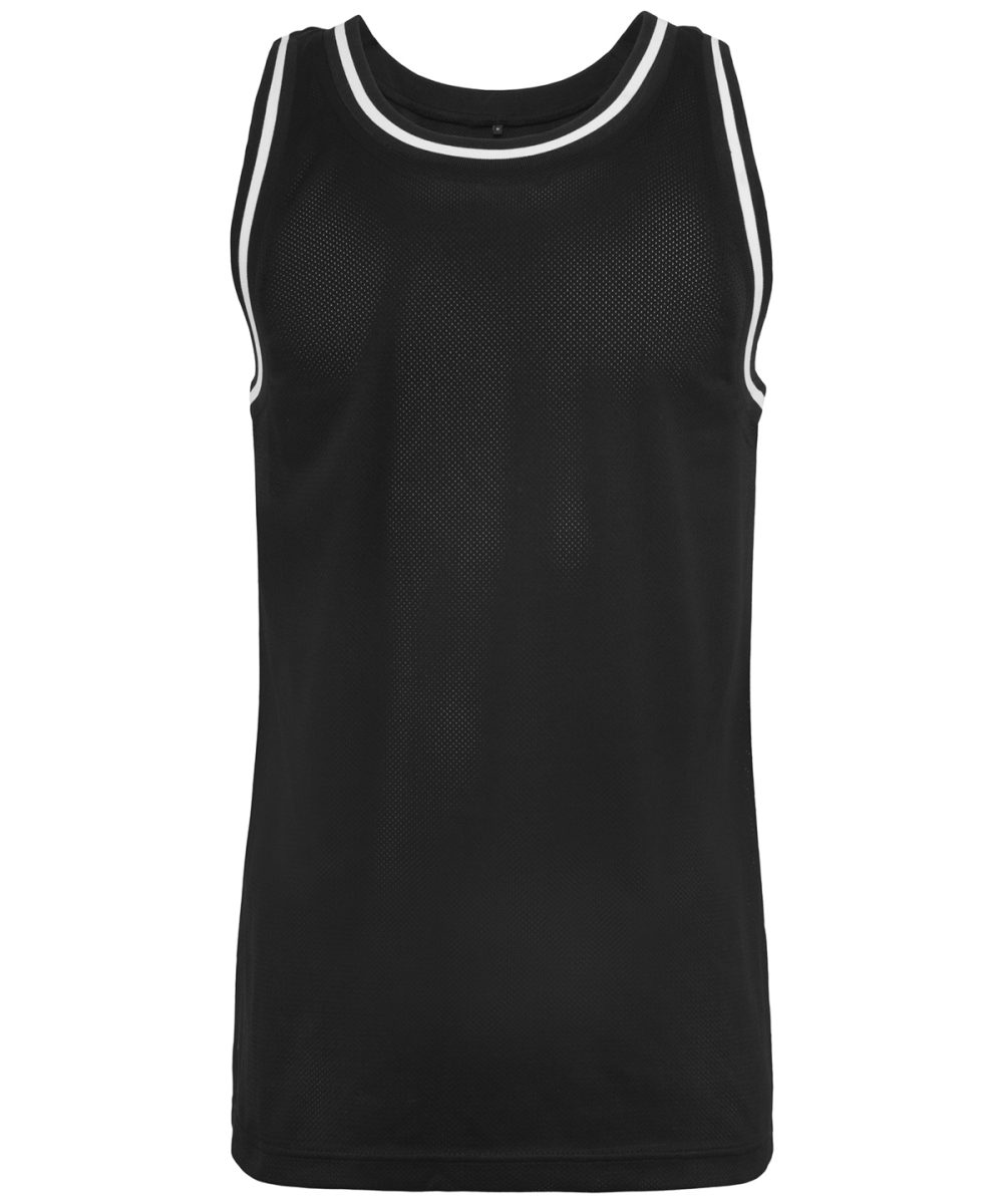 Black/White Mesh tank top