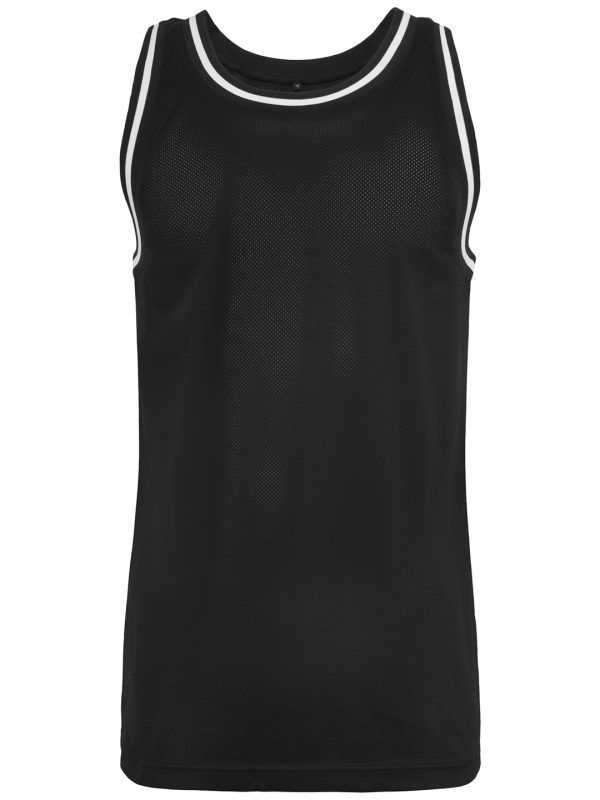 Black/White Mesh tank top