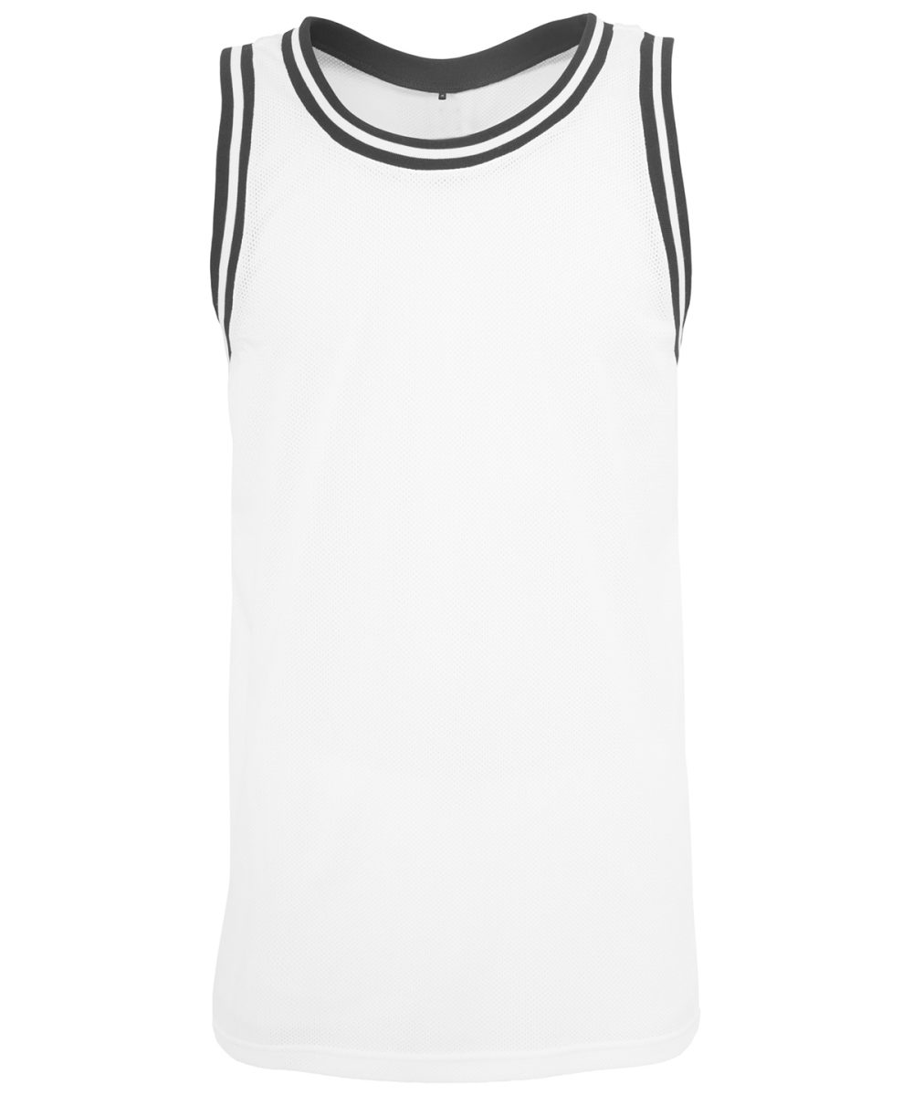 White/Black Mesh tank top