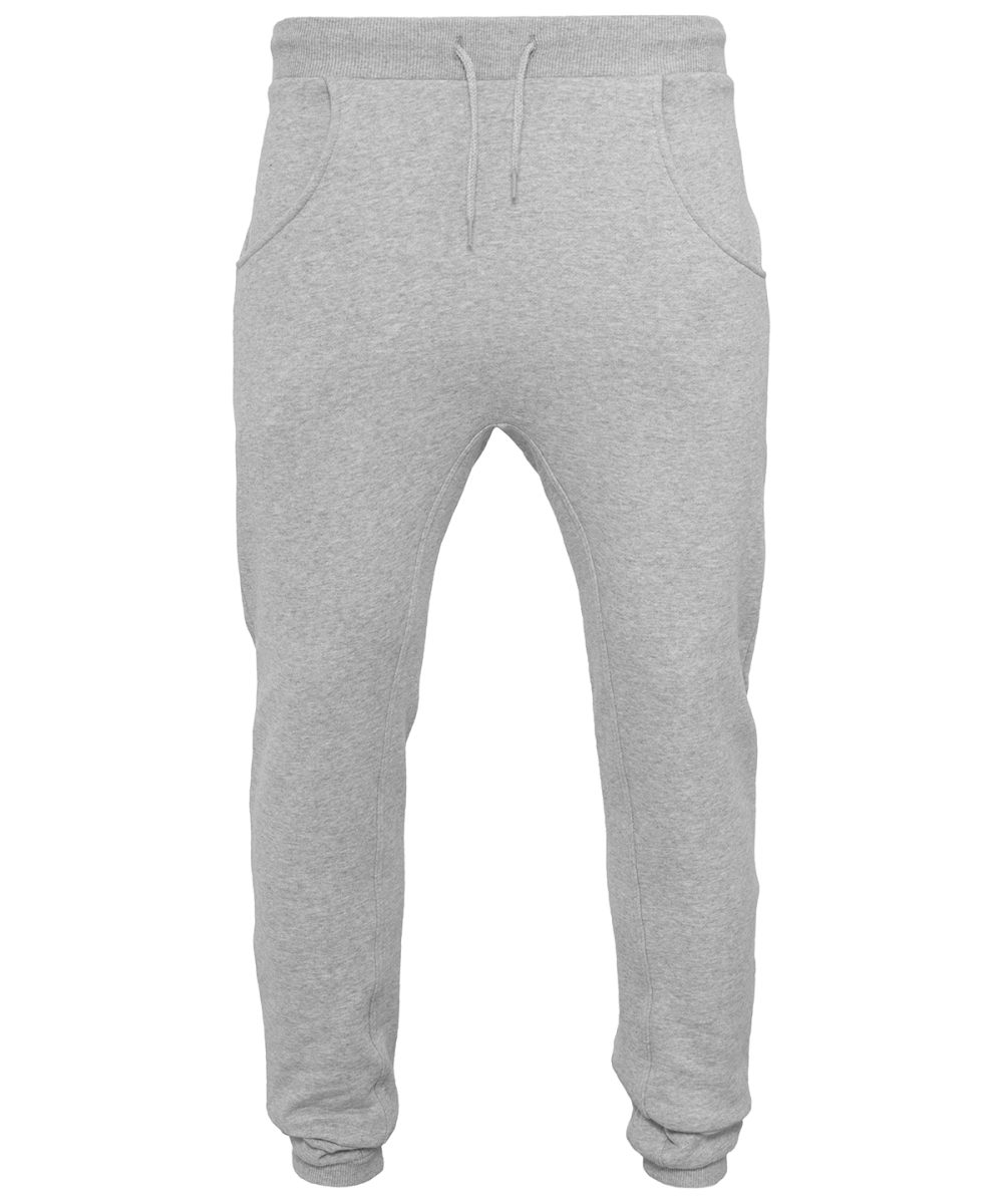 Heather Grey Heavy deep-crotch sweatpants