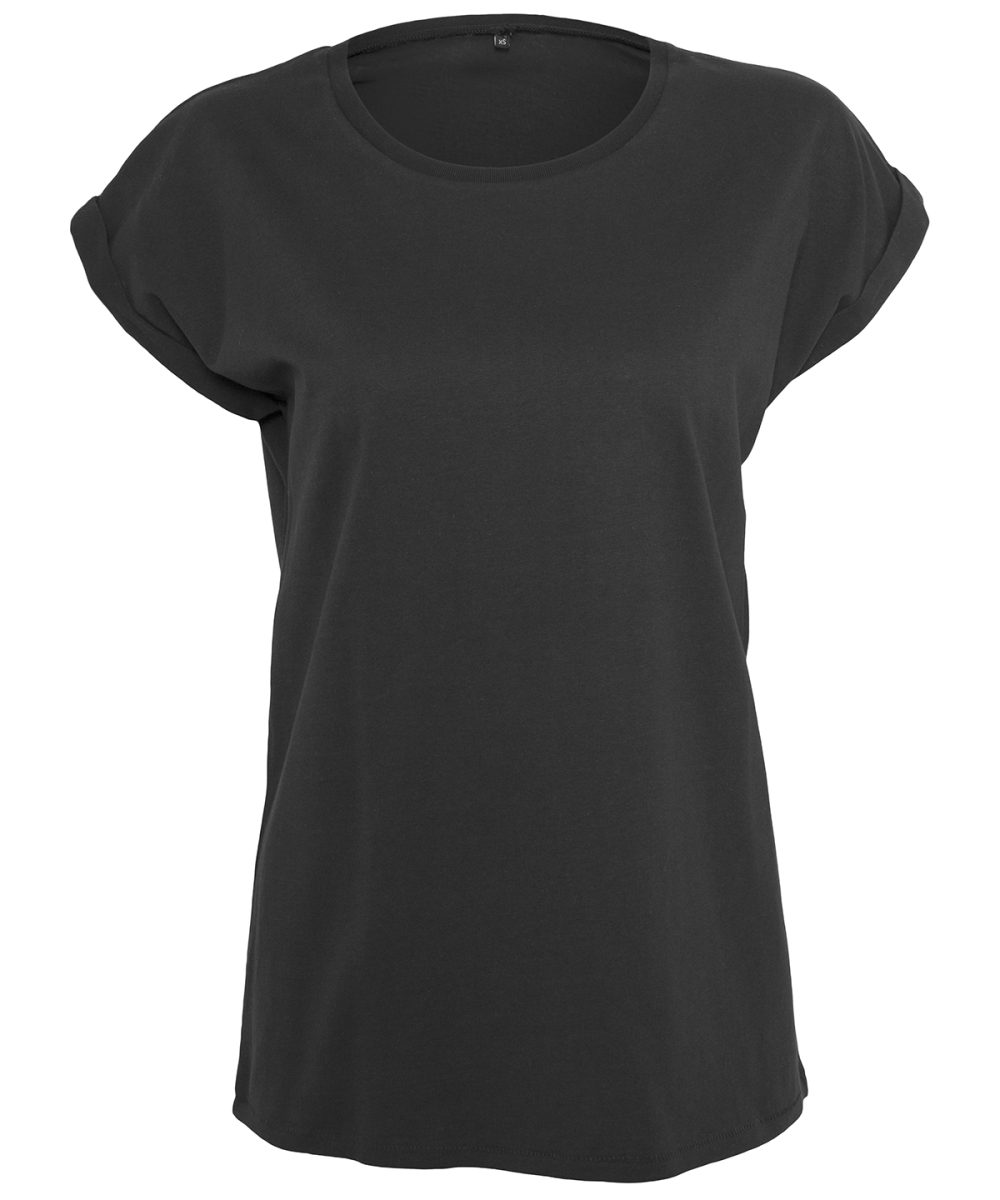 Black*† Women's extended shoulder tee