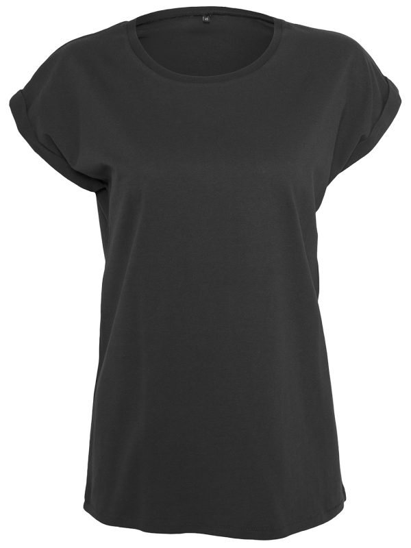 Black*† Women's extended shoulder tee