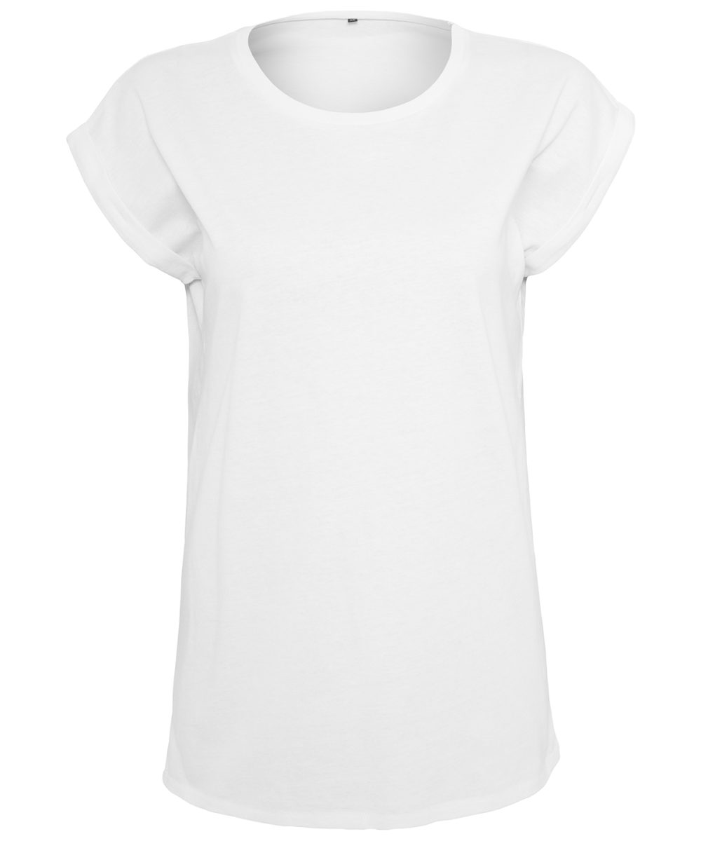 White*† Women's extended shoulder tee