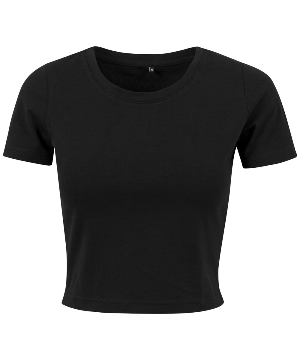 Black Women's cropped tee