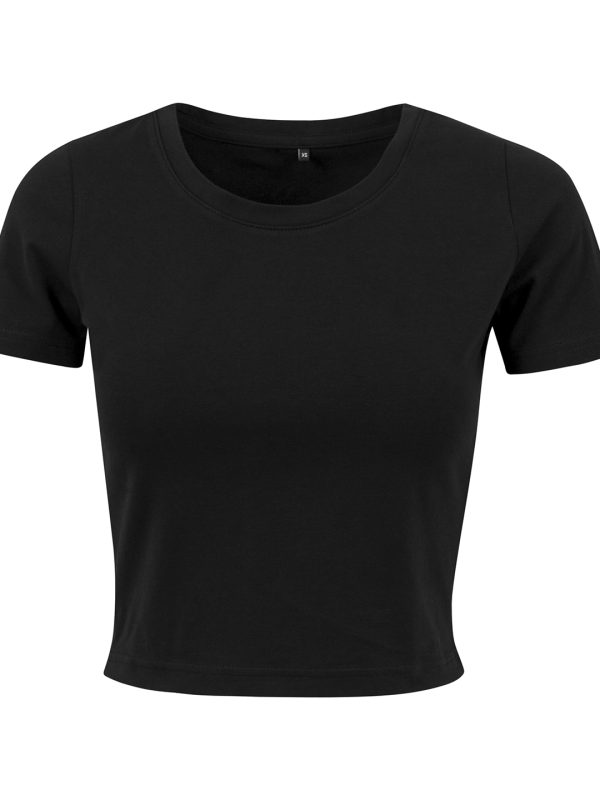 Black Women's cropped tee