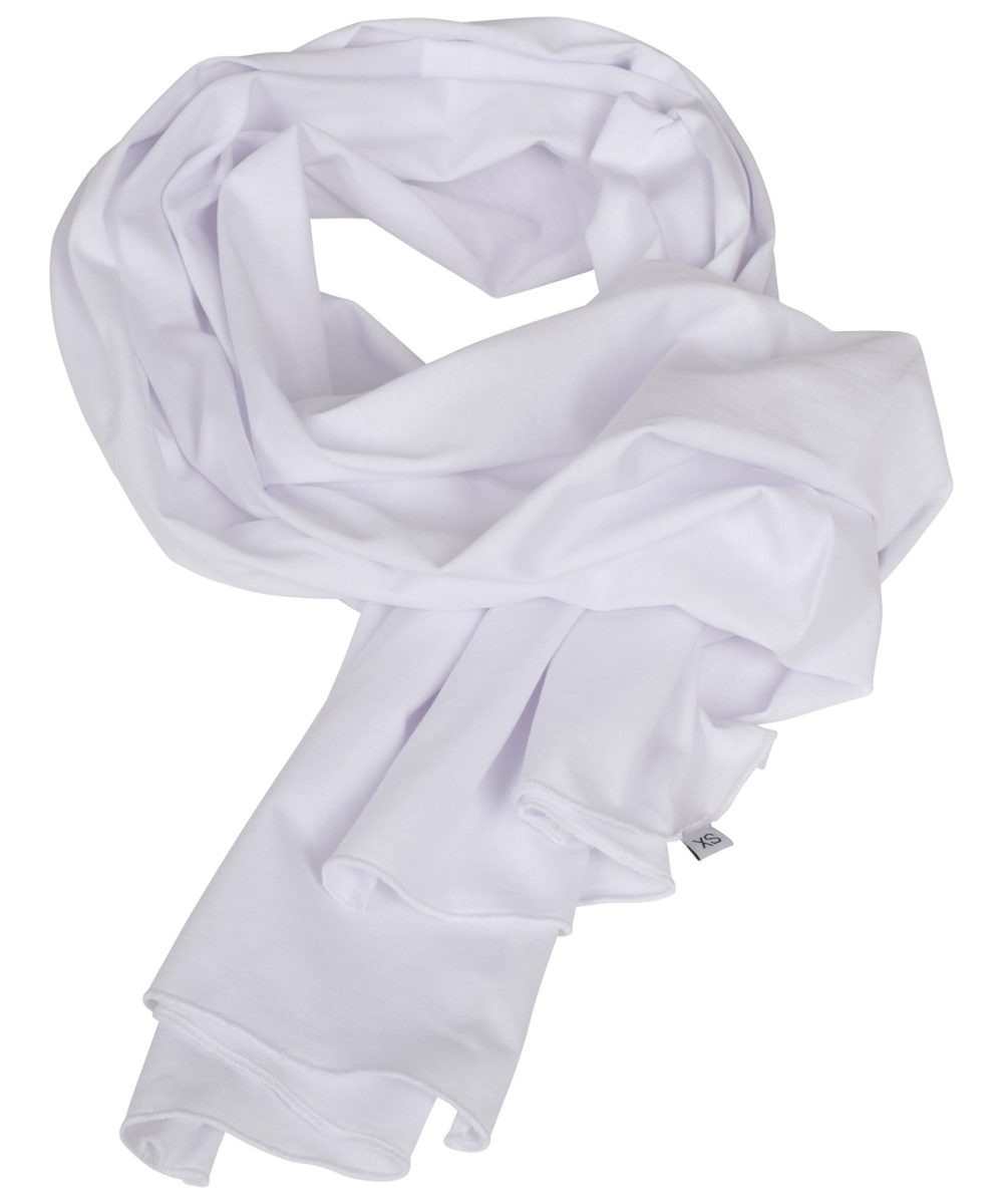 White Jersey scarf