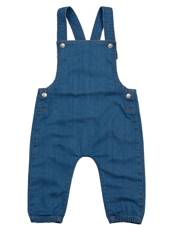 Organic Denim Baby Rocks denim dungarees