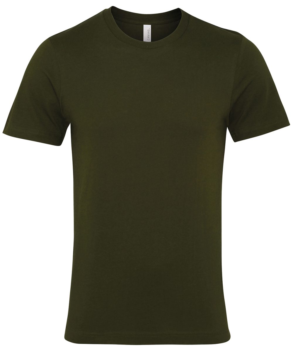 Olive Unisex Jersey crew neck t-shirt