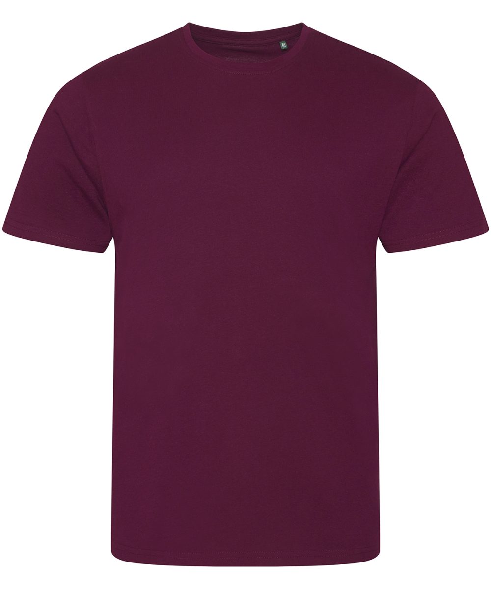 Burgundy Cascade organic tee