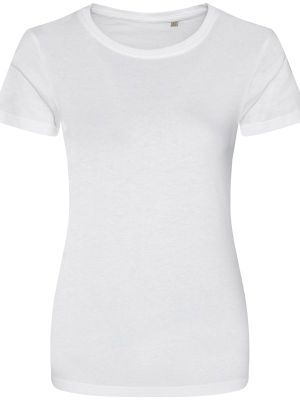 Arctic White Women's Cascade organic tee