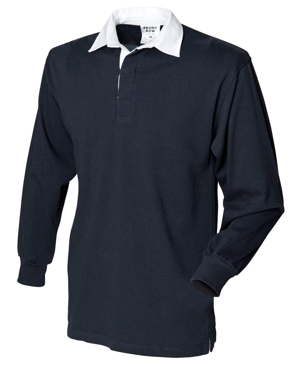 Black* Long sleeve original rugby shirt