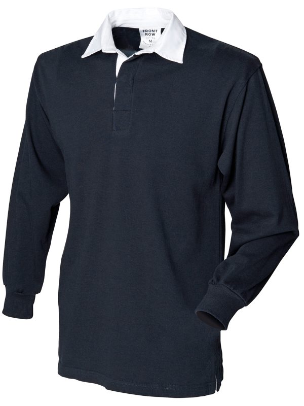 Black* Long sleeve original rugby shirt