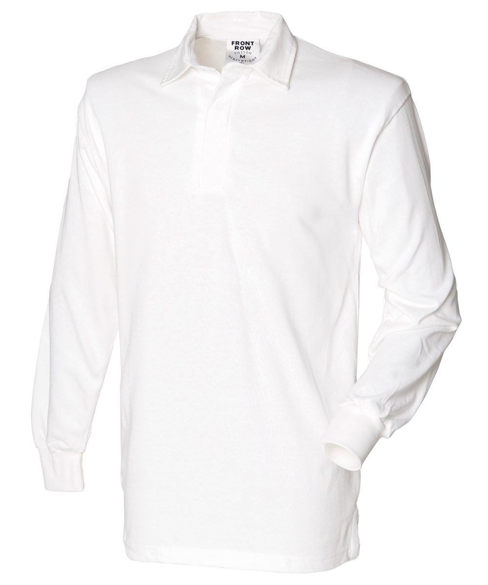 White* Long sleeve original rugby shirt