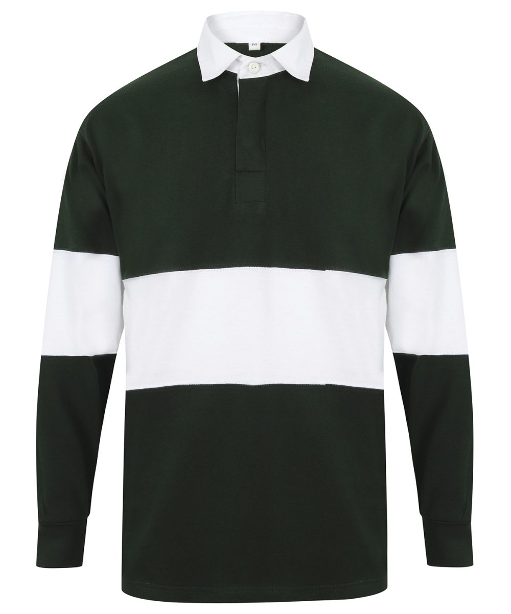 Bottle/White Panelled rugby shirt