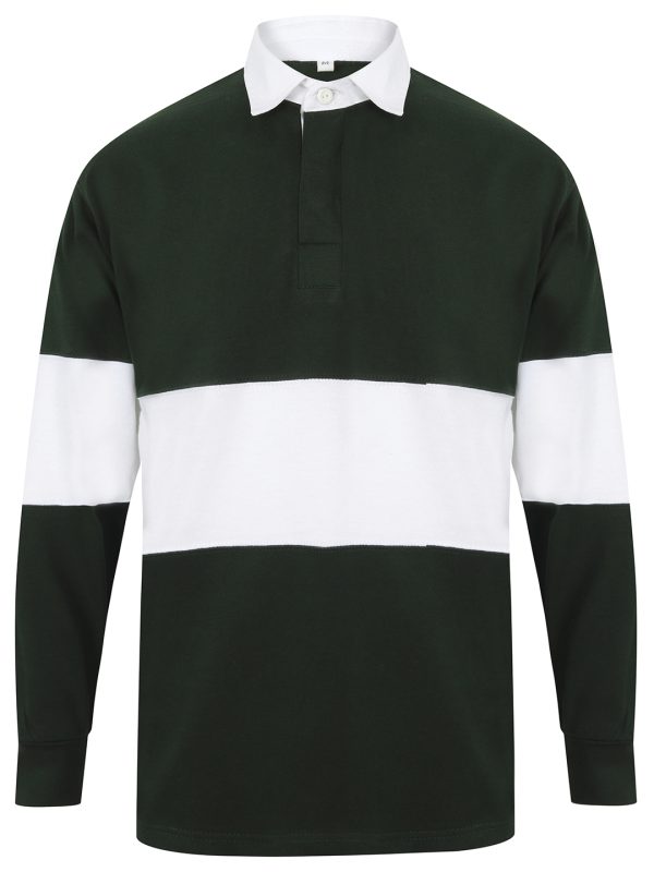 Bottle/White Panelled rugby shirt