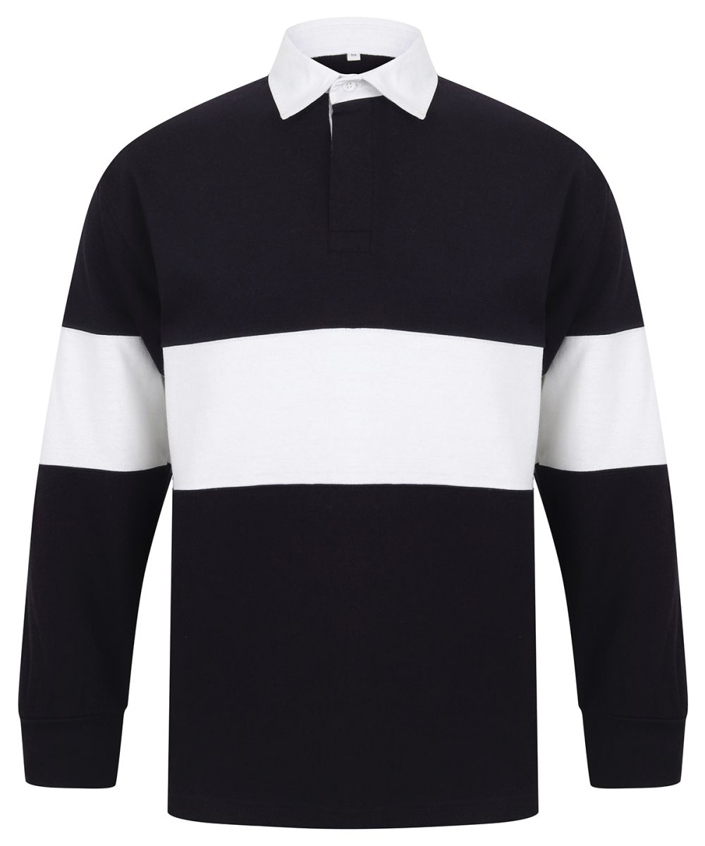 Navy/White Panelled rugby shirt