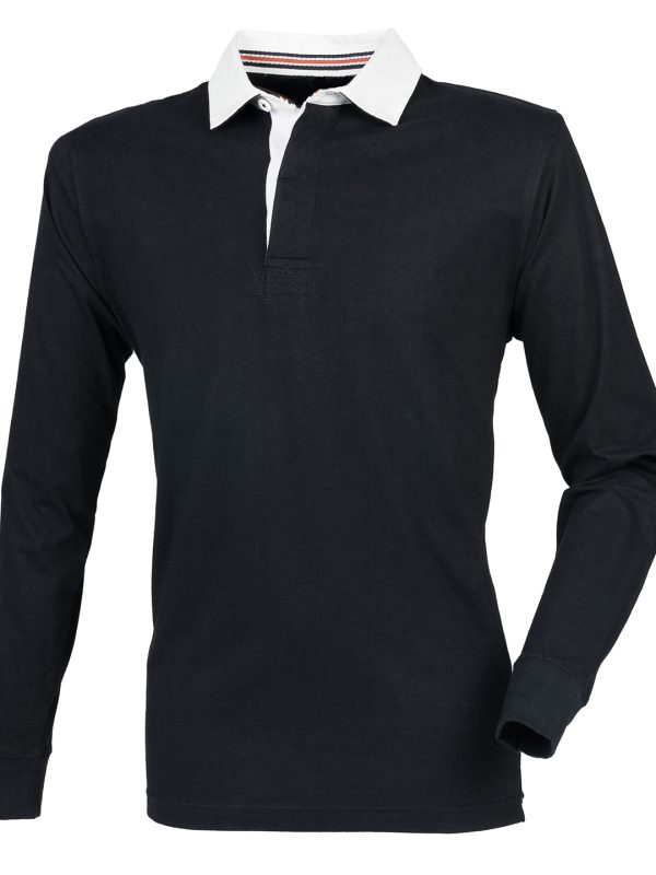 Black Premium superfit rugby shirt