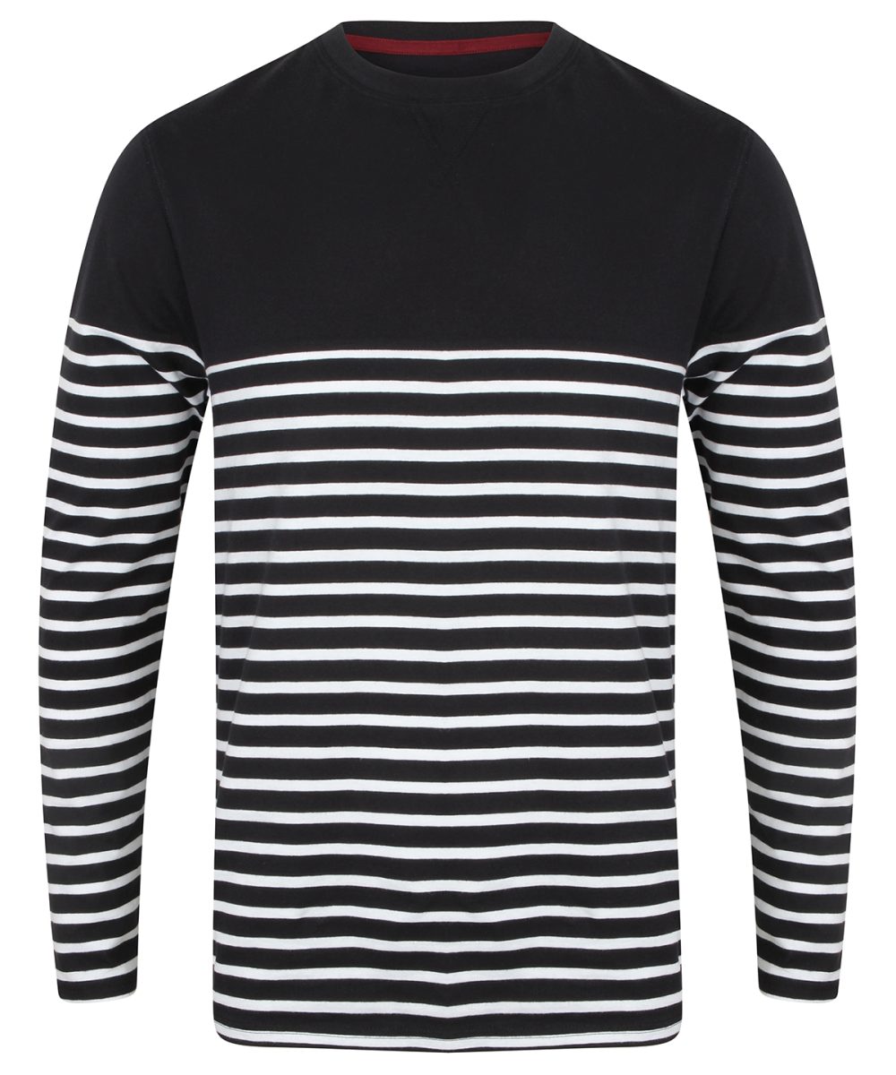 Navy/White Long sleeve Breton striped T