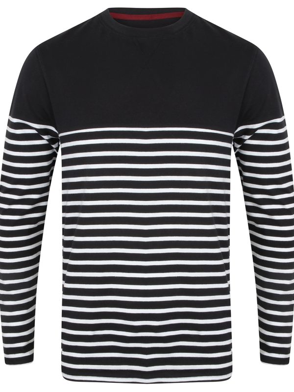 Navy/White Long sleeve Breton striped T