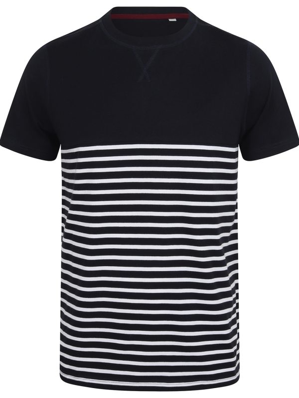 Navy/White Short-sleeved Breton T