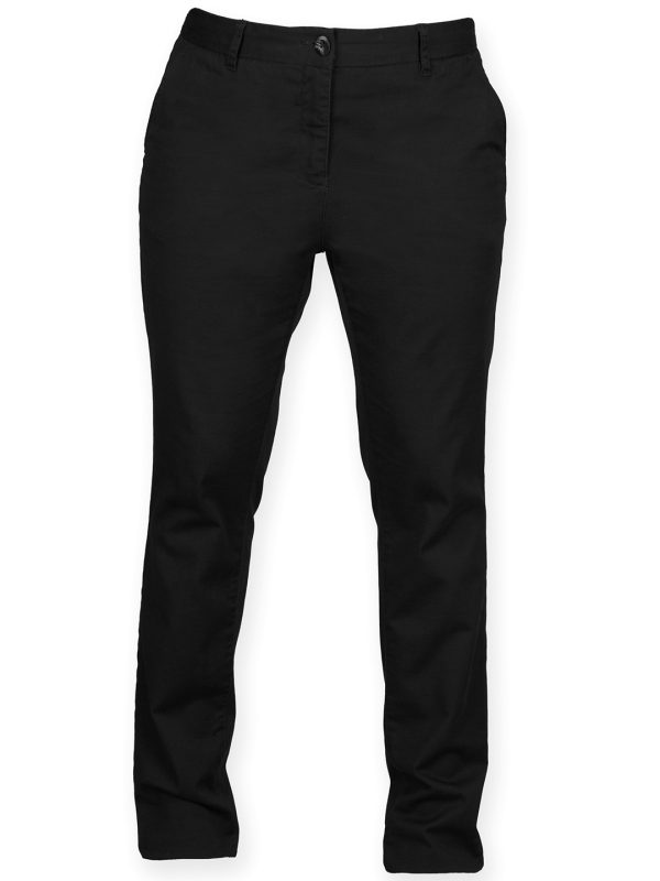 Black Women's stretch chinos