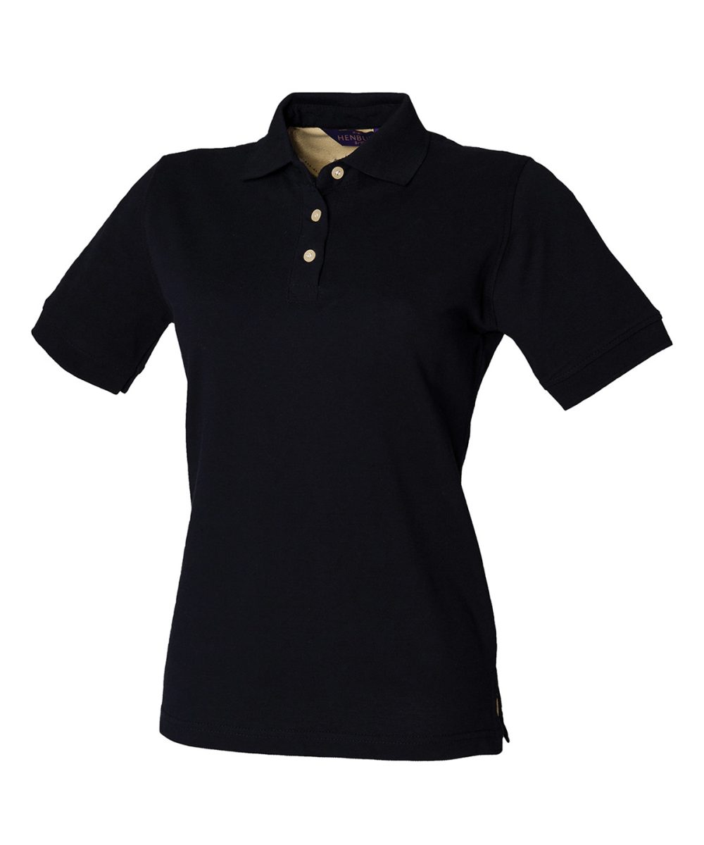 Navy Women's classic cotton piqué polo shirt