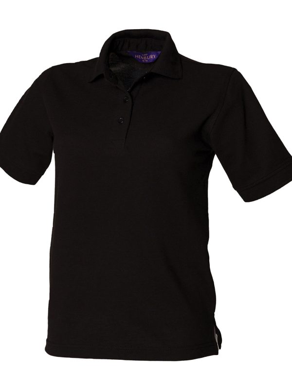 Black Women's 65/35 polo shirt