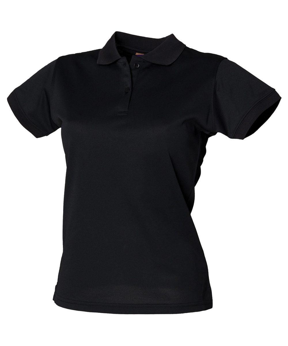 Black Women's Coolplus® polo shirt