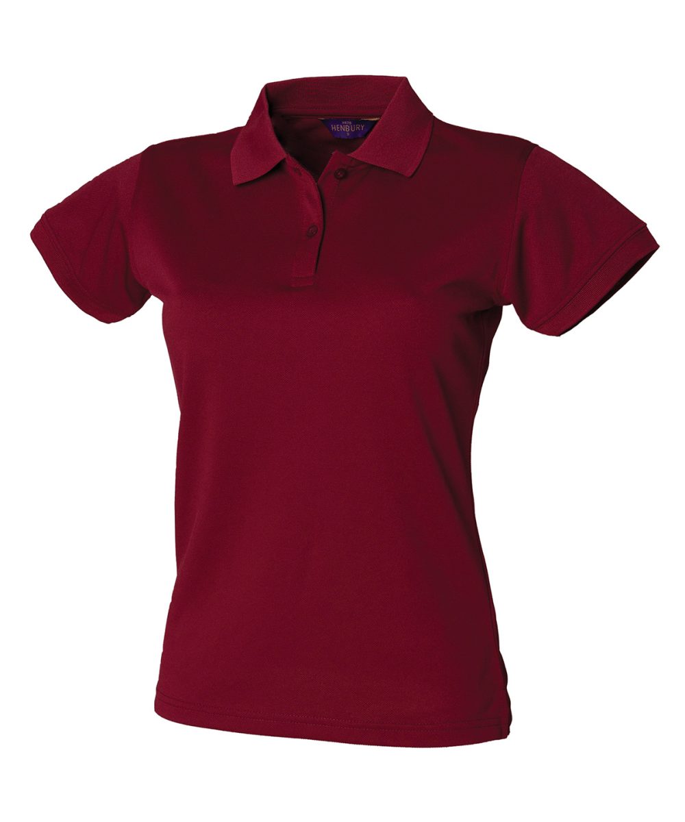 Burgundy Women's Coolplus® polo shirt