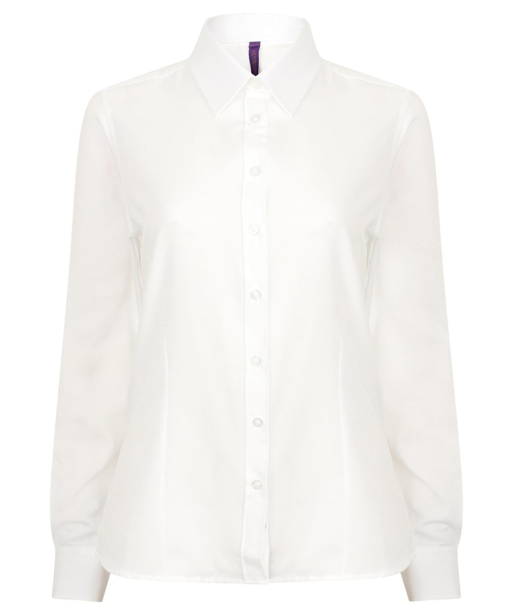 White Women's wicking antibacterial long sleeve shirt