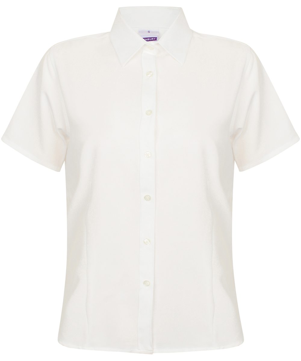 White Women's wicking antibacterial short sleeve shirt