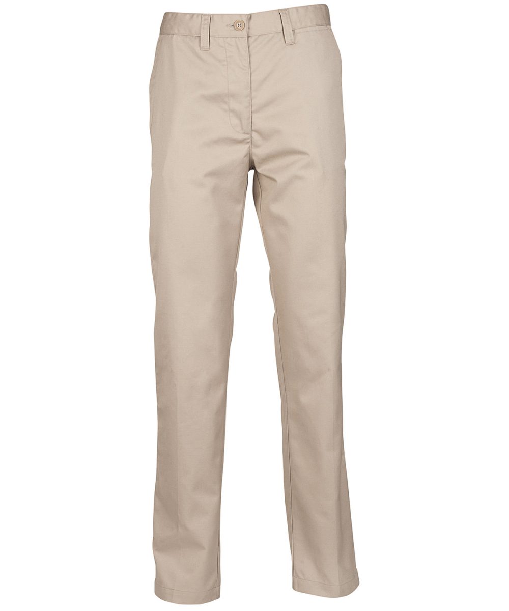 Stone Women's 65/35 flat fronted chino trousers