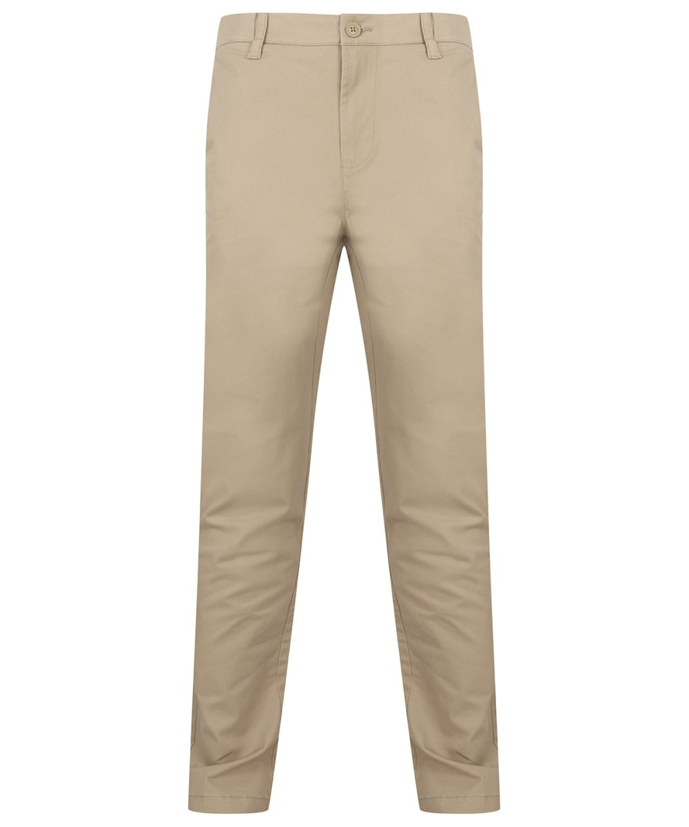 Stone Stretch chinos with flex waistband