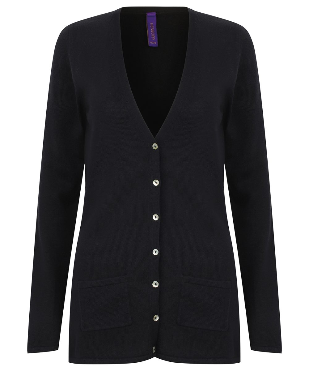 Navy Women's v-button cardigan