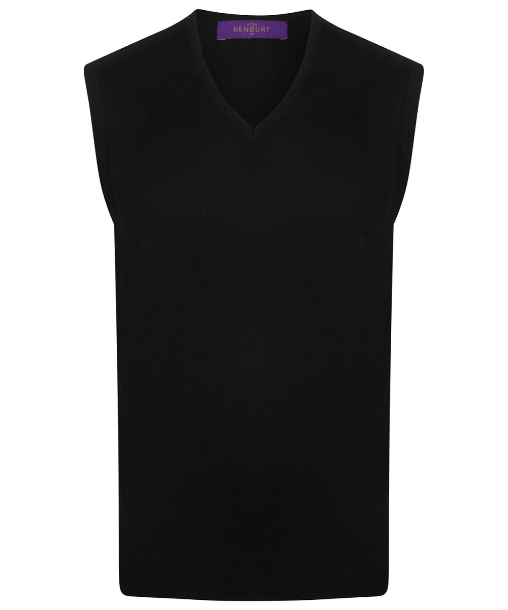 Navy Sleeveless v-neck jumper