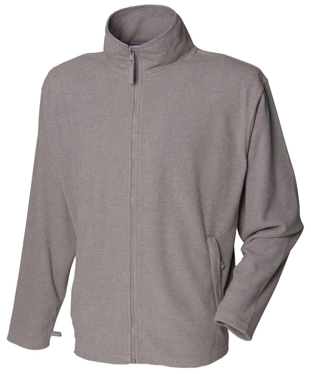 Heather Grey Microfleece jacket