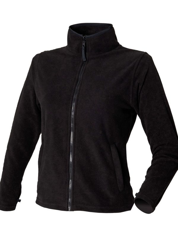 Black Women's microfleece jacket