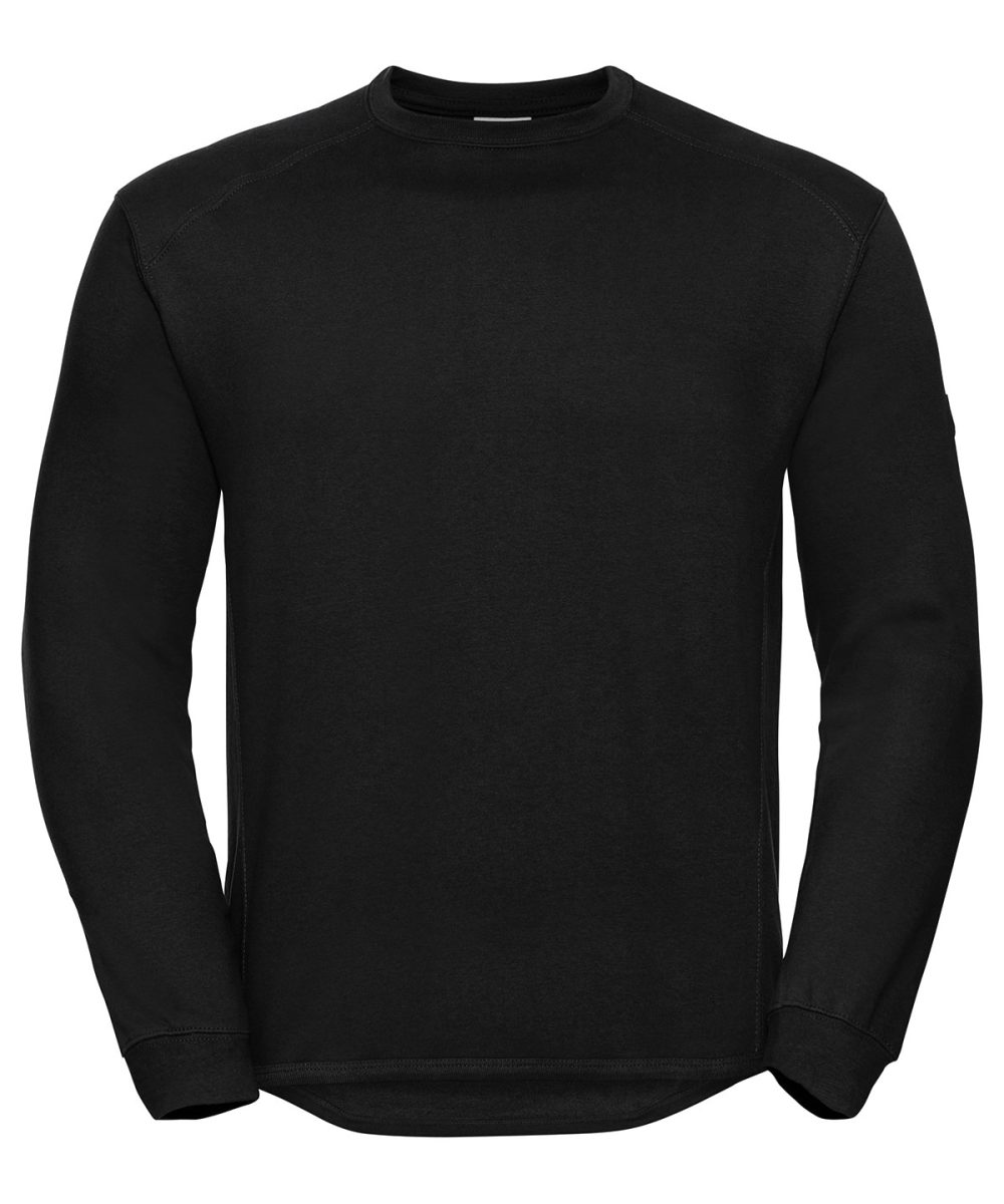 Black Heavy-duty crew neck sweatshirt