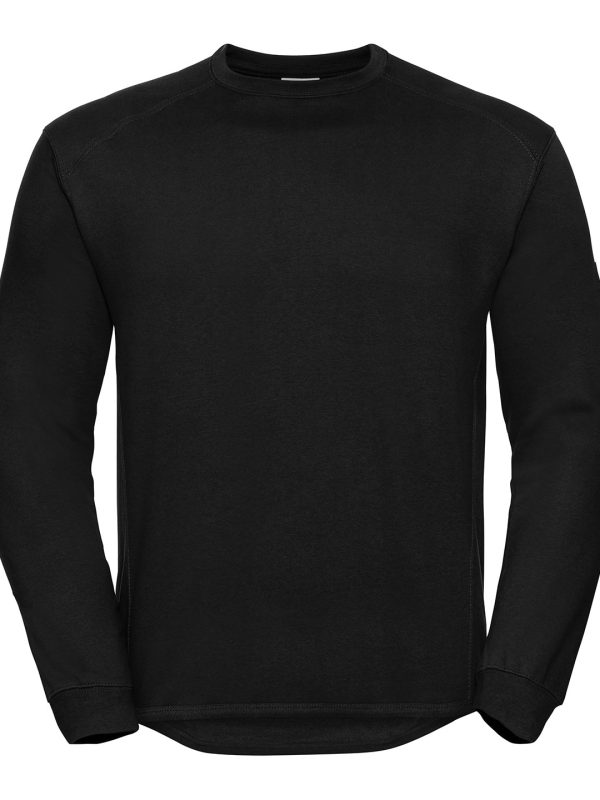 Black Heavy-duty crew neck sweatshirt