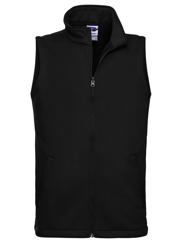 Black Smart softshell gilet