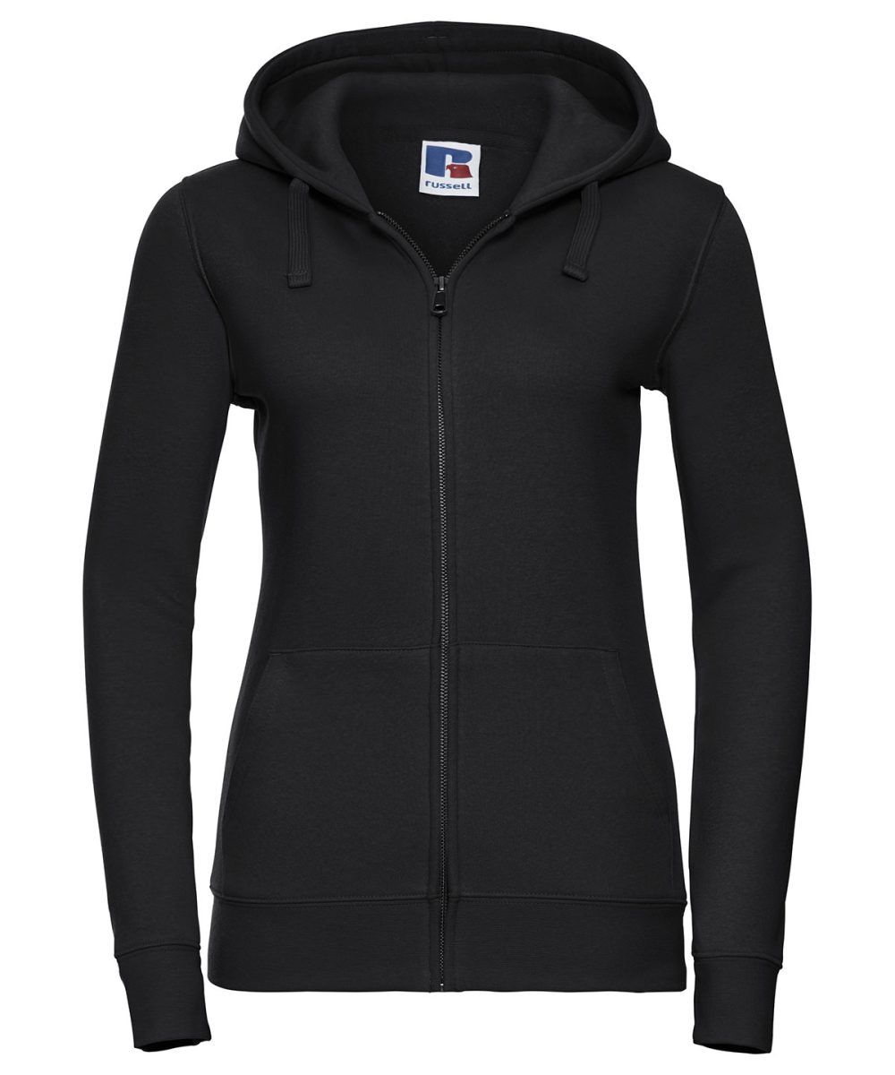 Black* Women's authentic zipped hooded sweatshirt