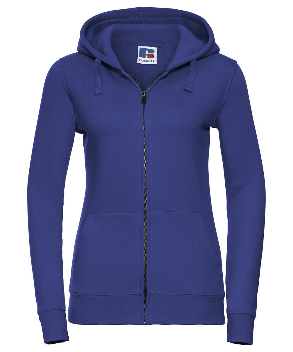 Bright Royal Women's authentic zipped hooded sweatshirt