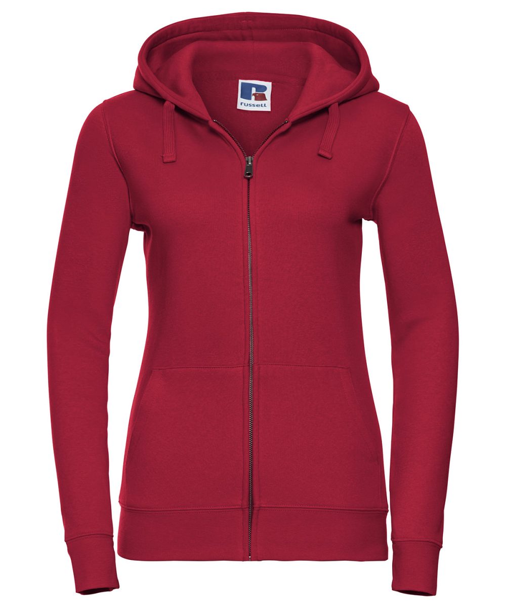 Classic Red Women's authentic zipped hooded sweatshirt