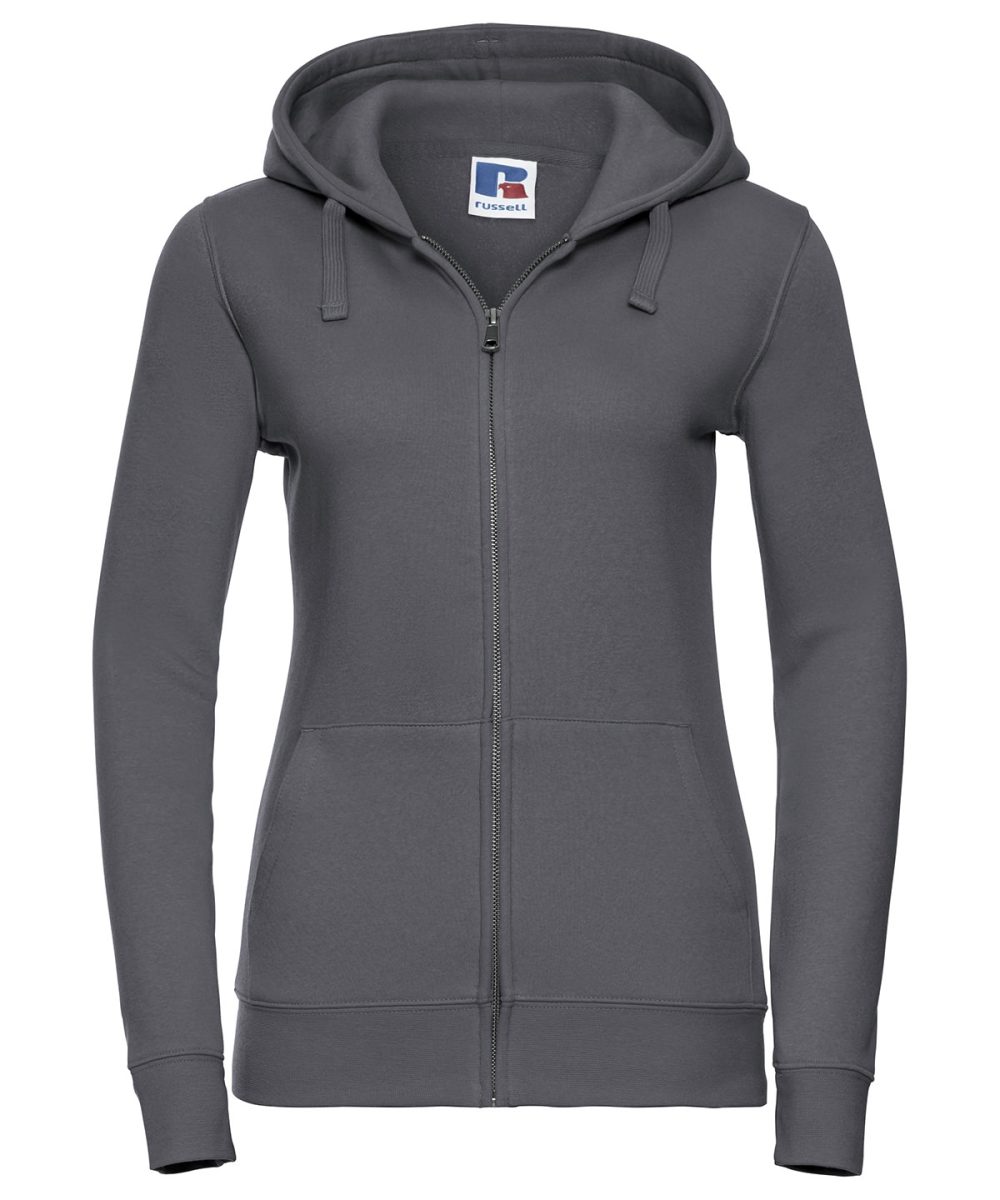 Convoy Grey Women's authentic zipped hooded sweatshirt