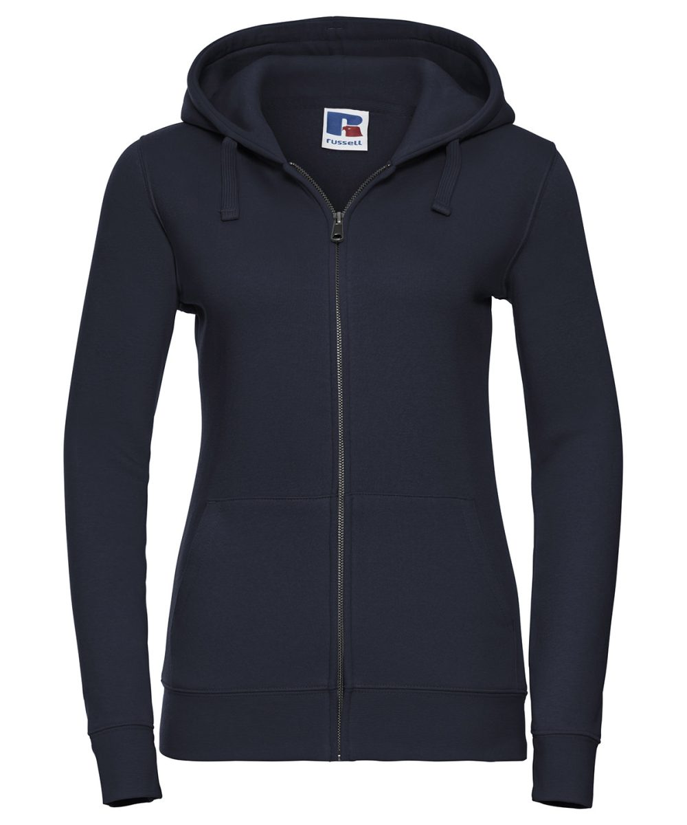 French Navy* Women's authentic zipped hooded sweatshirt