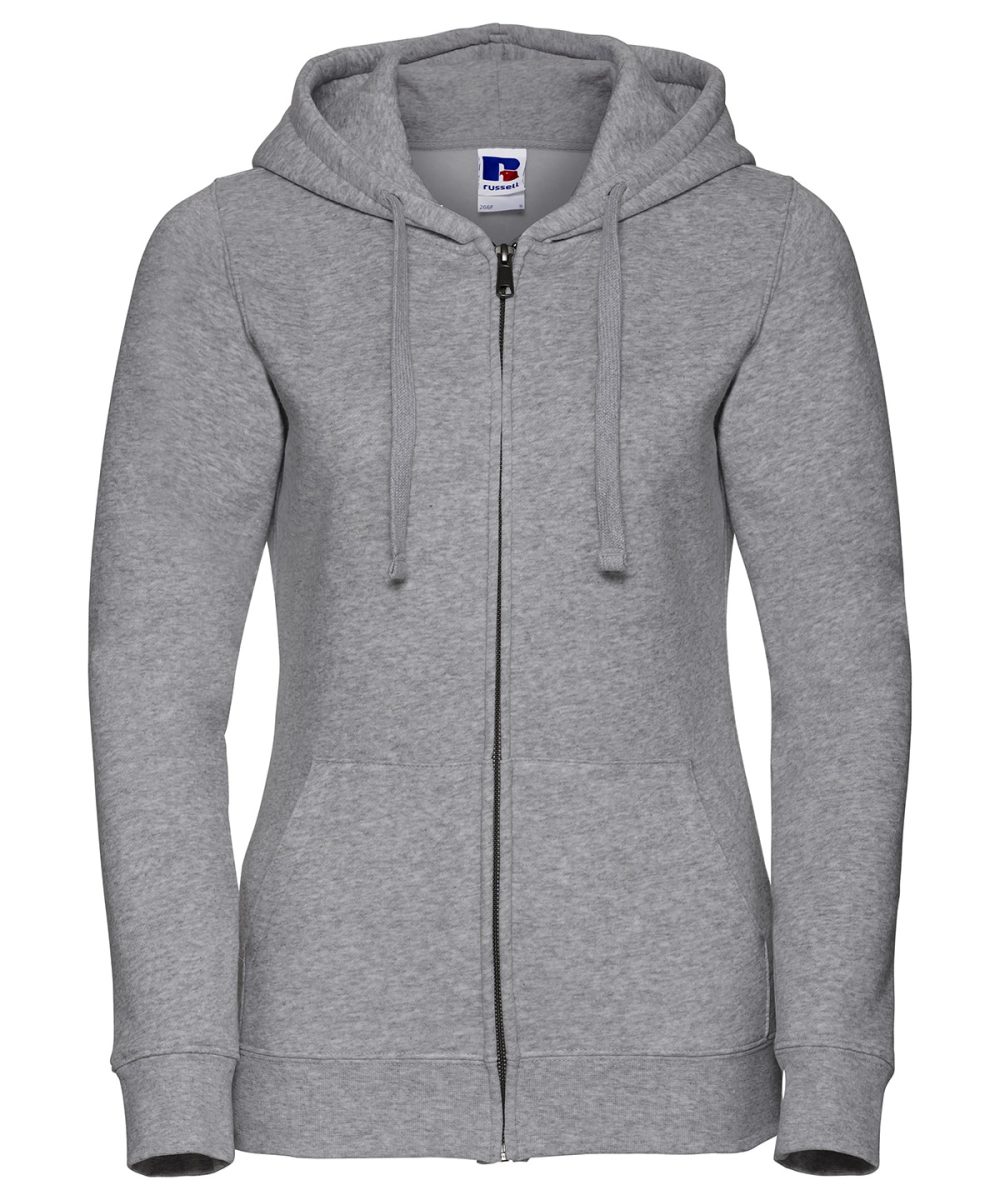 Light Oxford* Women's authentic zipped hooded sweatshirt