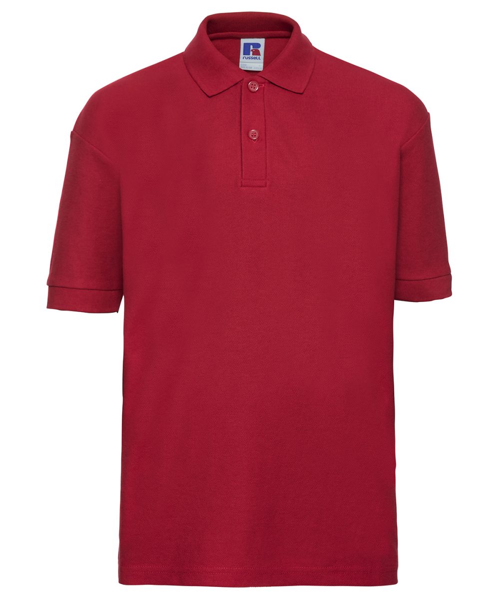 Bright Red Kids polo shirt